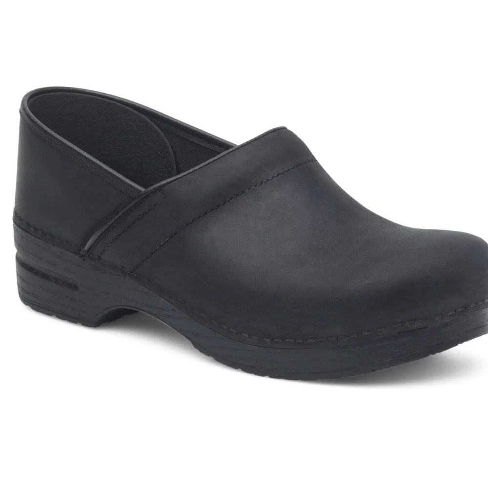 NIB Dansko Professional 43 Black Leather Clogs US 12.5 / 13 Classic Occupational